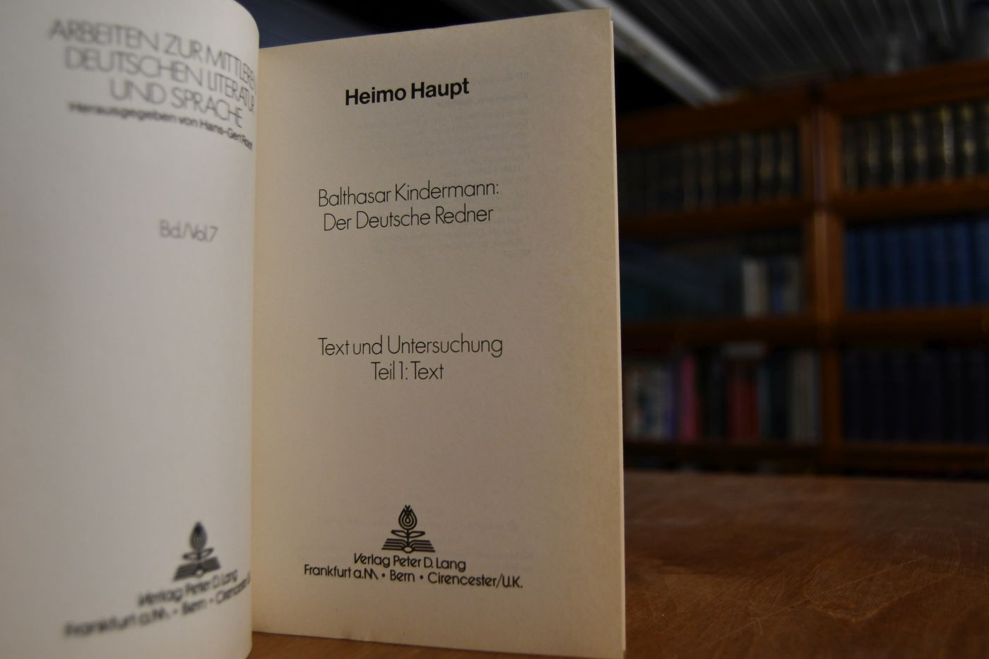 Der deutsche Redner. Text und Untersuchung. Teil 1 Text (apart).