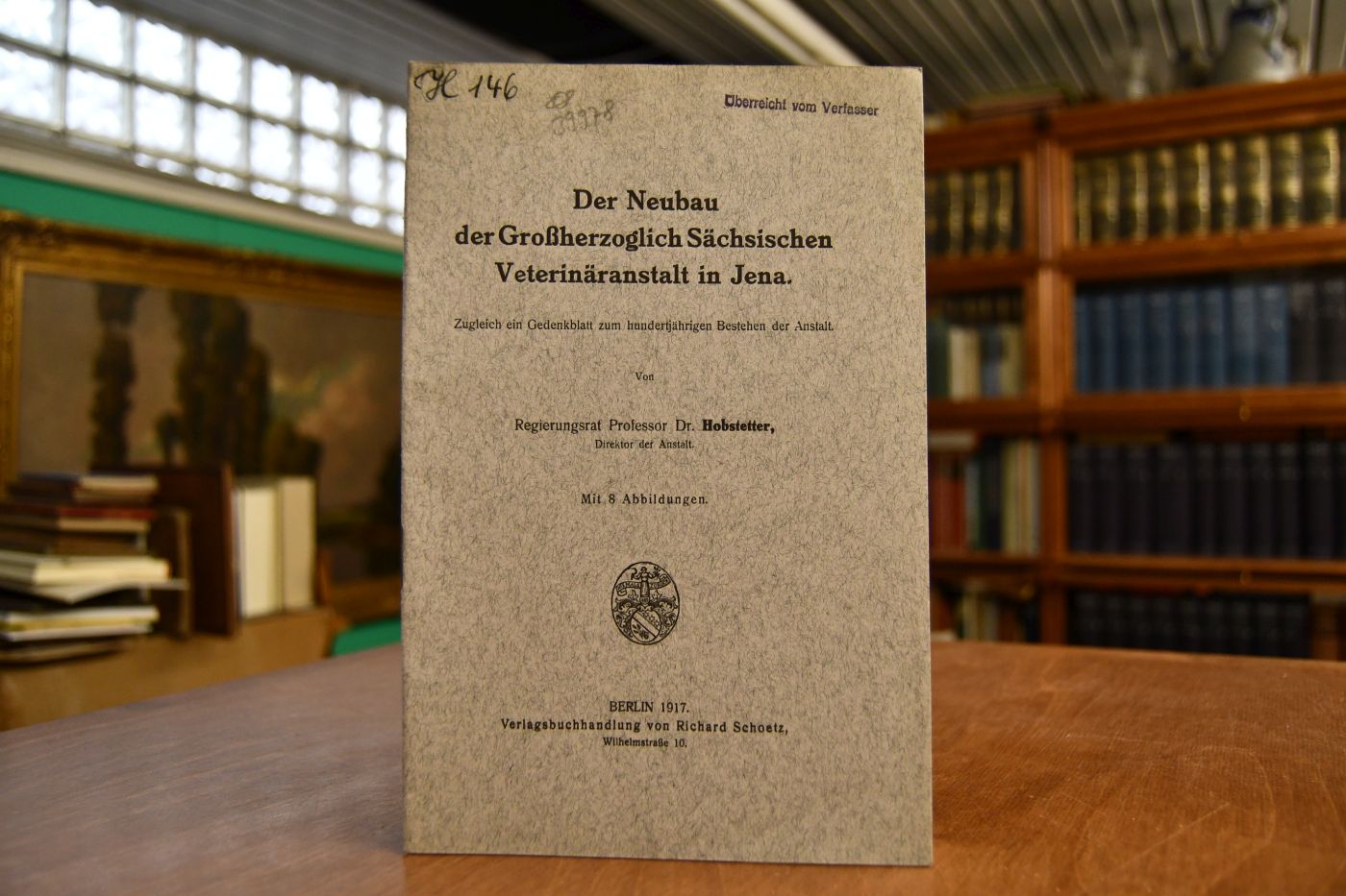 Der Neubau der Großherzoglich Sächsischen Veterinäranstalt in Jena. Zugleich ein Gedenkblatt zum hundertjährigen Bestehen der Anstalt.