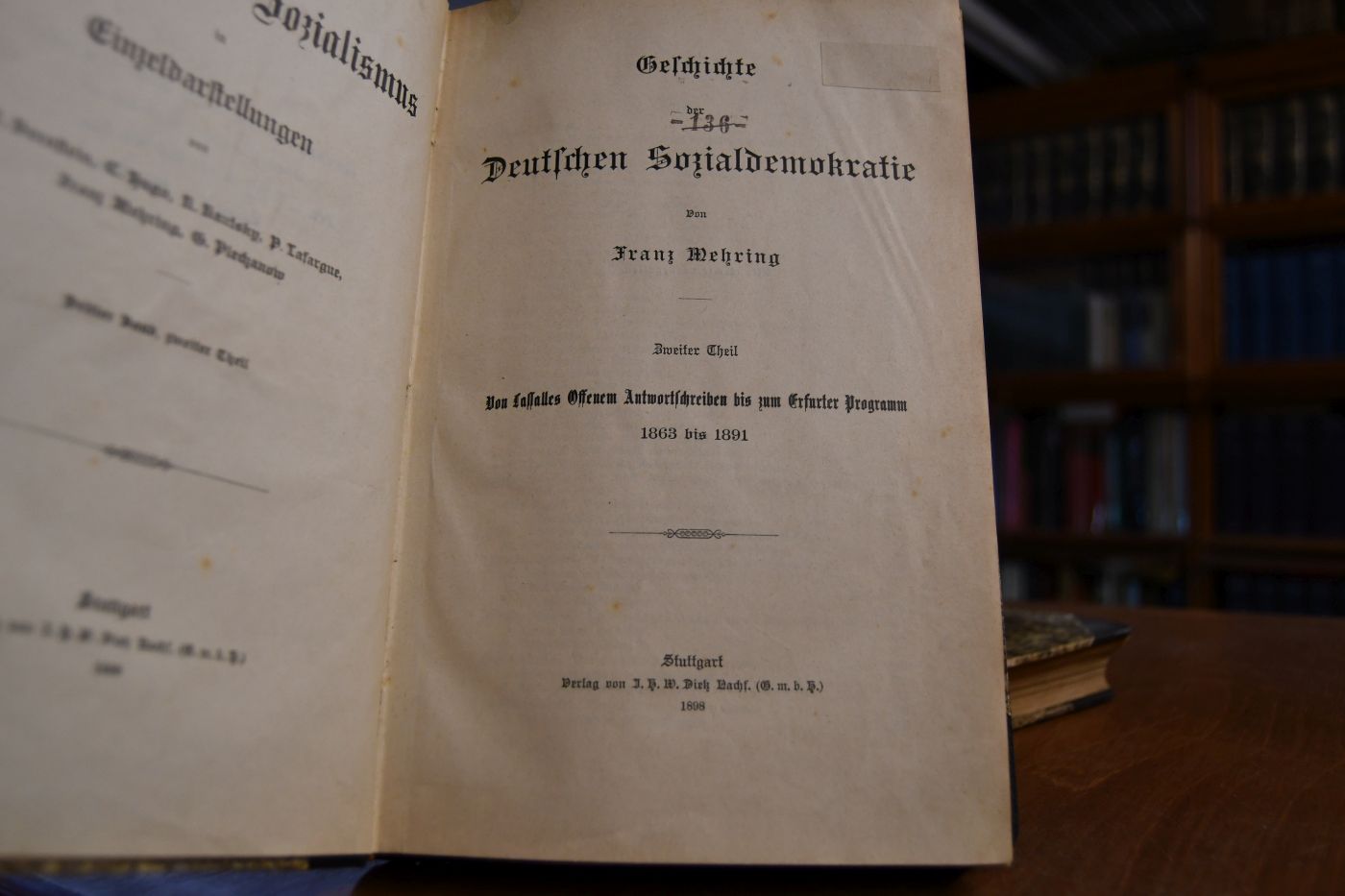 Geschichte der Deutschen Sozialdemokratie. Erster + Zweiter Theil.