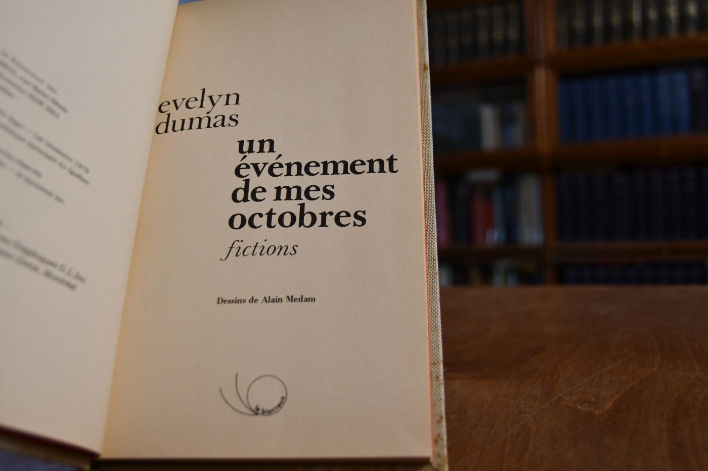 un evenement de mes octobres. fictions.
