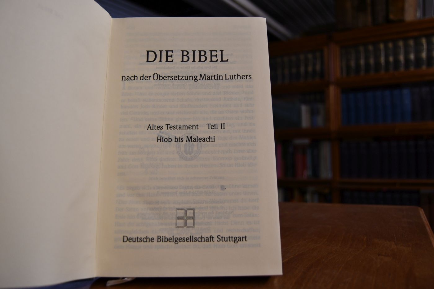 Die Bibel. Altes Testament. Teil 2 (von 3). Hiob bis Maleachi.