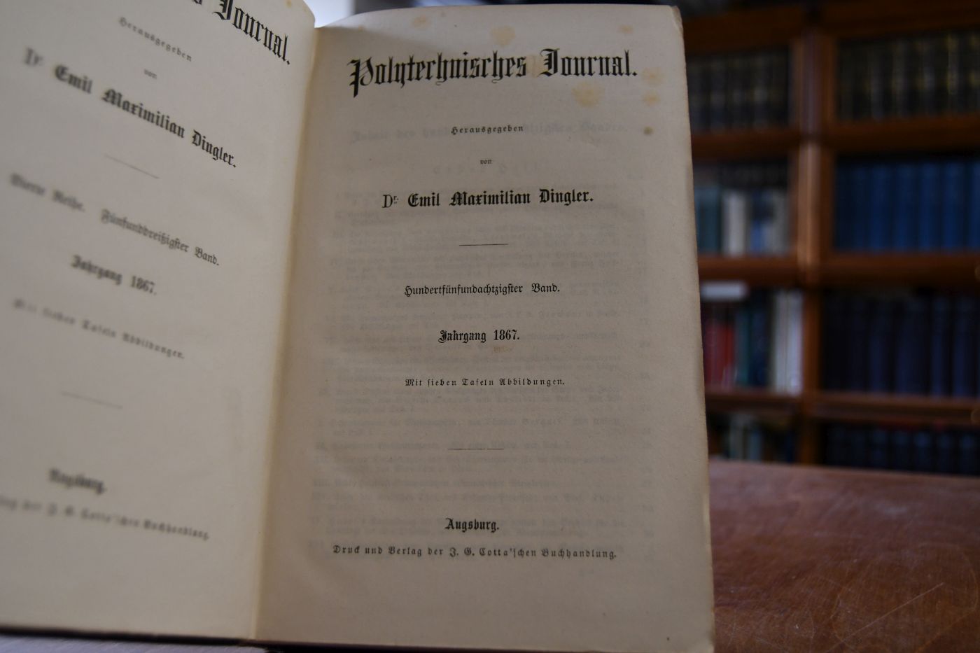 Polytechnisches Journal. 185. Band. Jahrgang 1867.