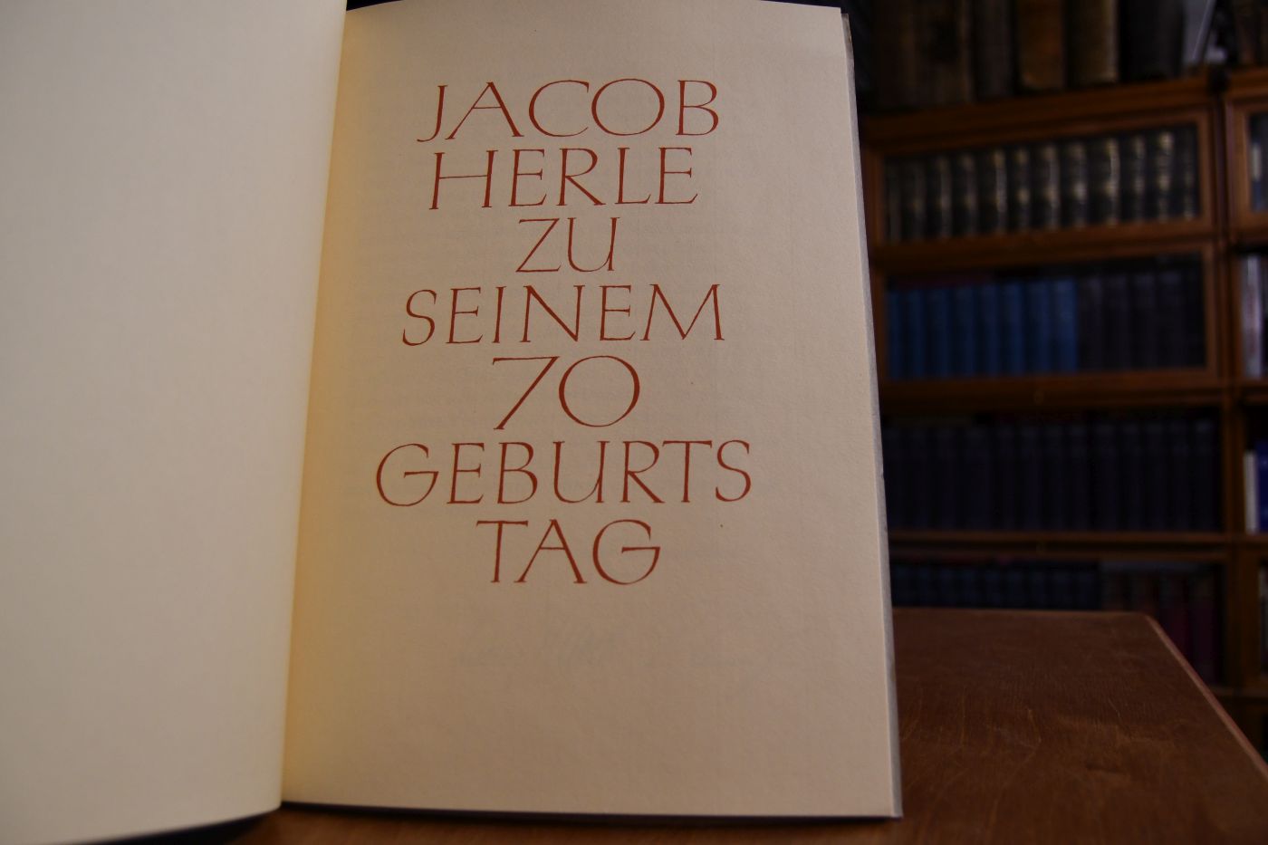 Jacob Herle zu seinem 70. Geburtstag.