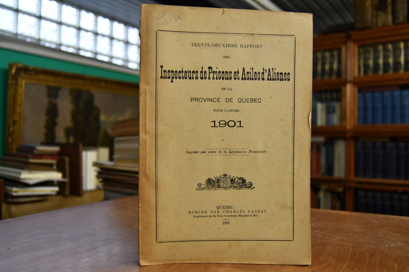Trente-deuxieme Rapport des Inspecteurs de Prisons et Asiles d`Aliens de la Province de Quebec pour l`annee 1901.