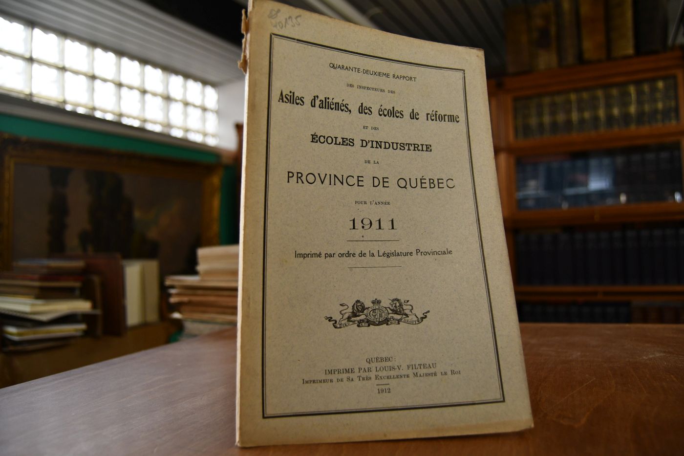 Quarante-deuxieme Rapport des Inspecteurs des Asiles d`Aliens, Ecoles de reforme et Ecoles d`industrie de la Province de Quebec pour l`annee 1911.