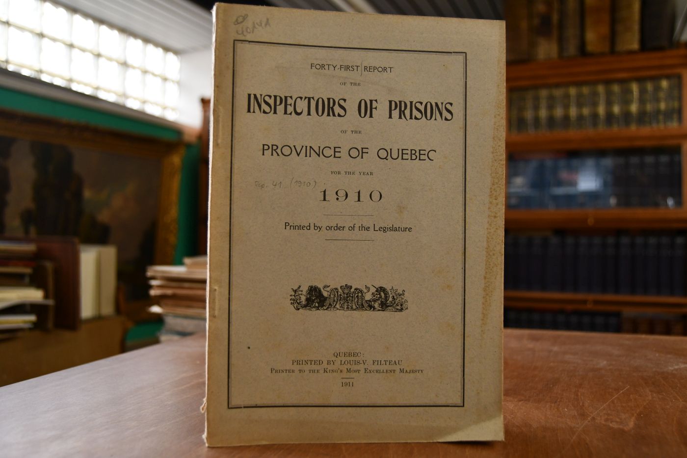 Fortieth Report of the Inspectors of Prisons of the Province of Quebec for the year 1910.