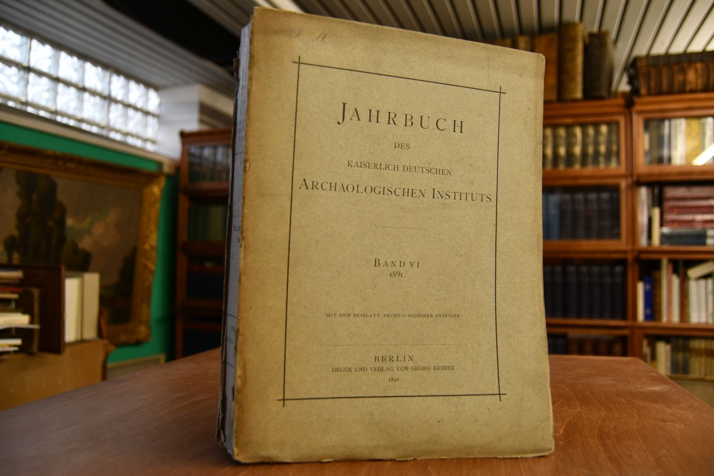 Jahrbuch des Kaiserlich Deutschen Archäologischen Instituts. Band VI, 1891.