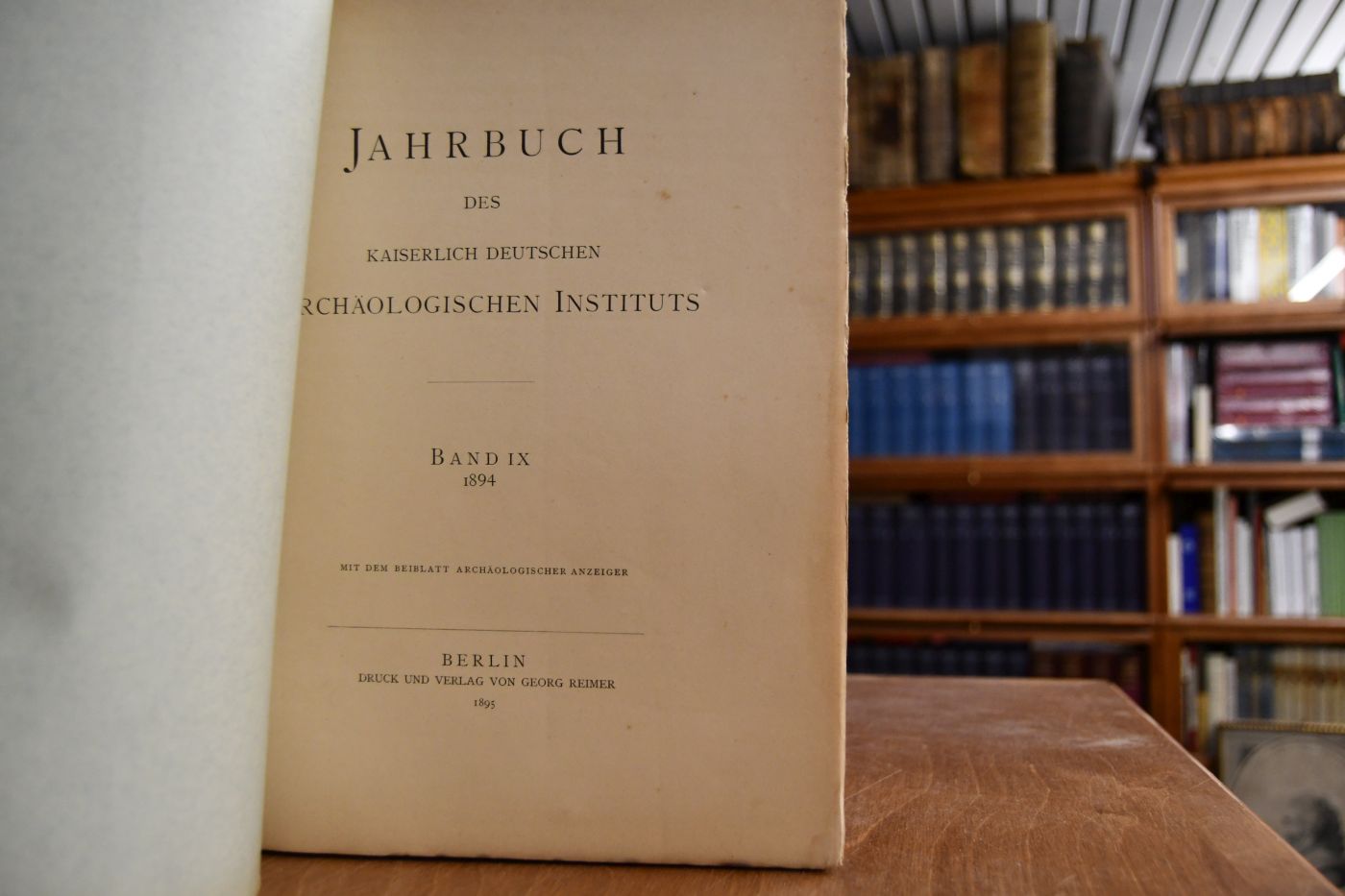 Jahrbuch des Kaiserlich Deutschen Archäologischen Instituts. Band IX, 1894.