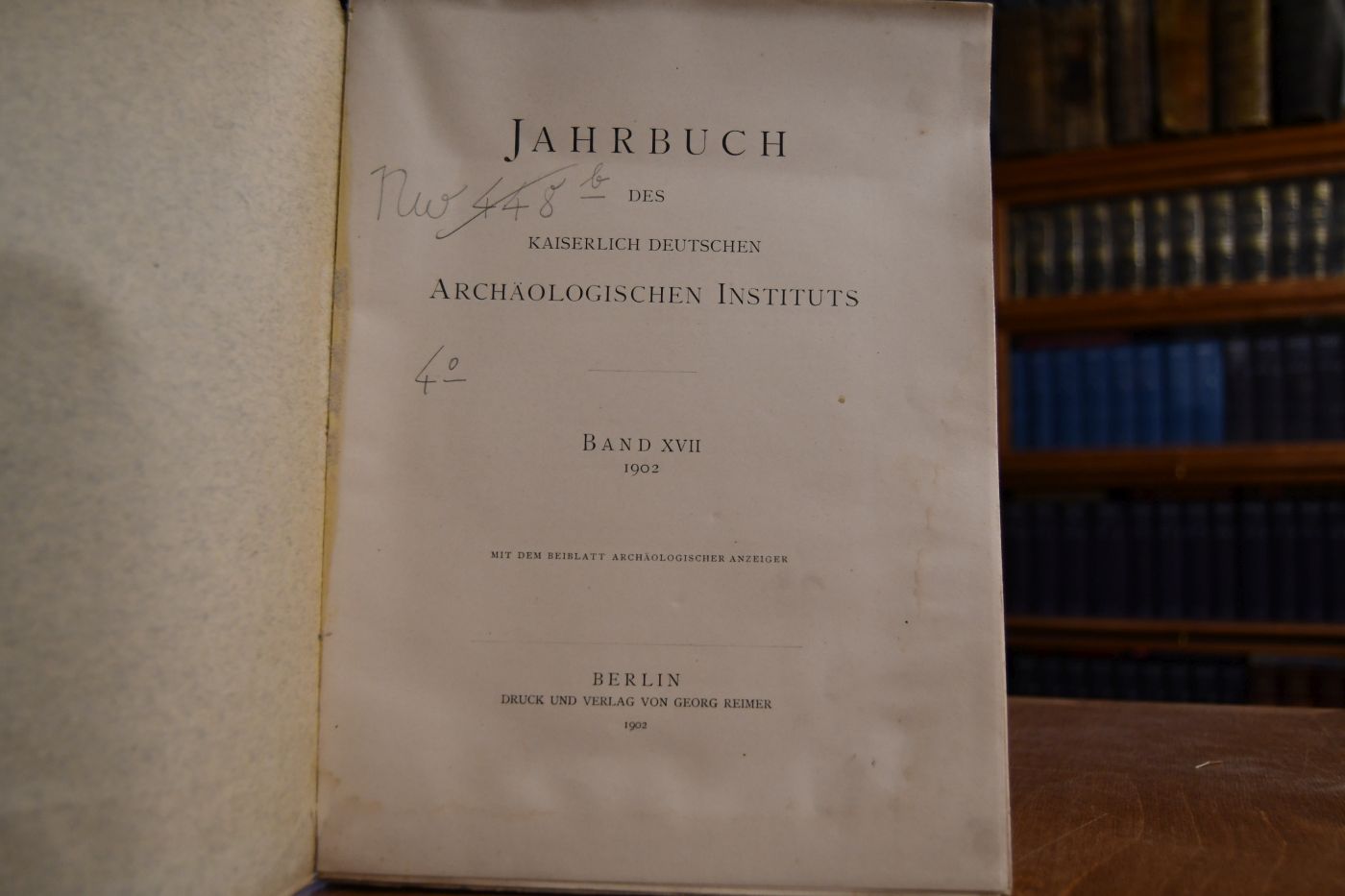 Jahrbuch des Kaiserlich Deutschen Archäologischen Instituts. Band XVII, 1902.