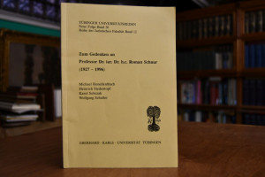 Zum Gedenken an Professor Dr.iur. Dr.h.c. Roman...