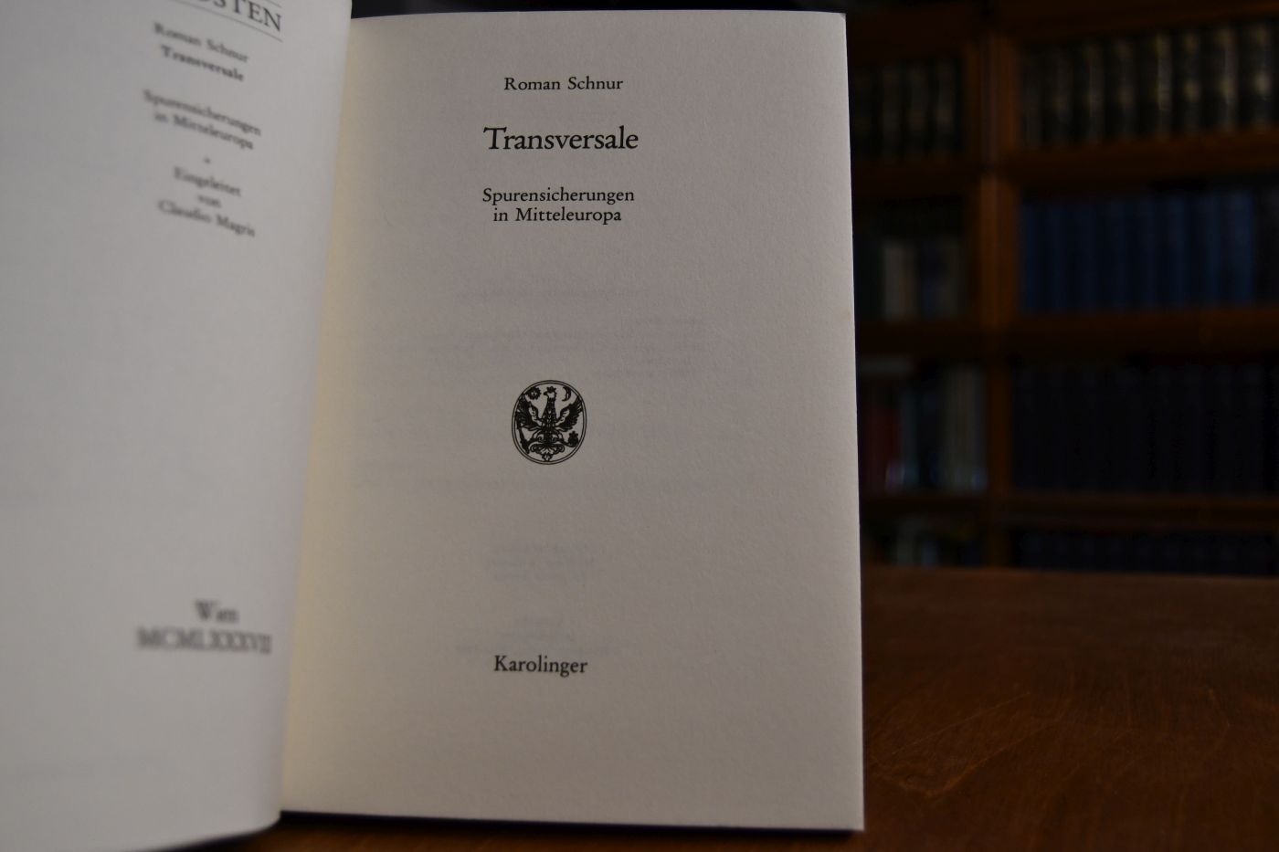 Transversale, Spurensicherungen in Mitteleuropa.