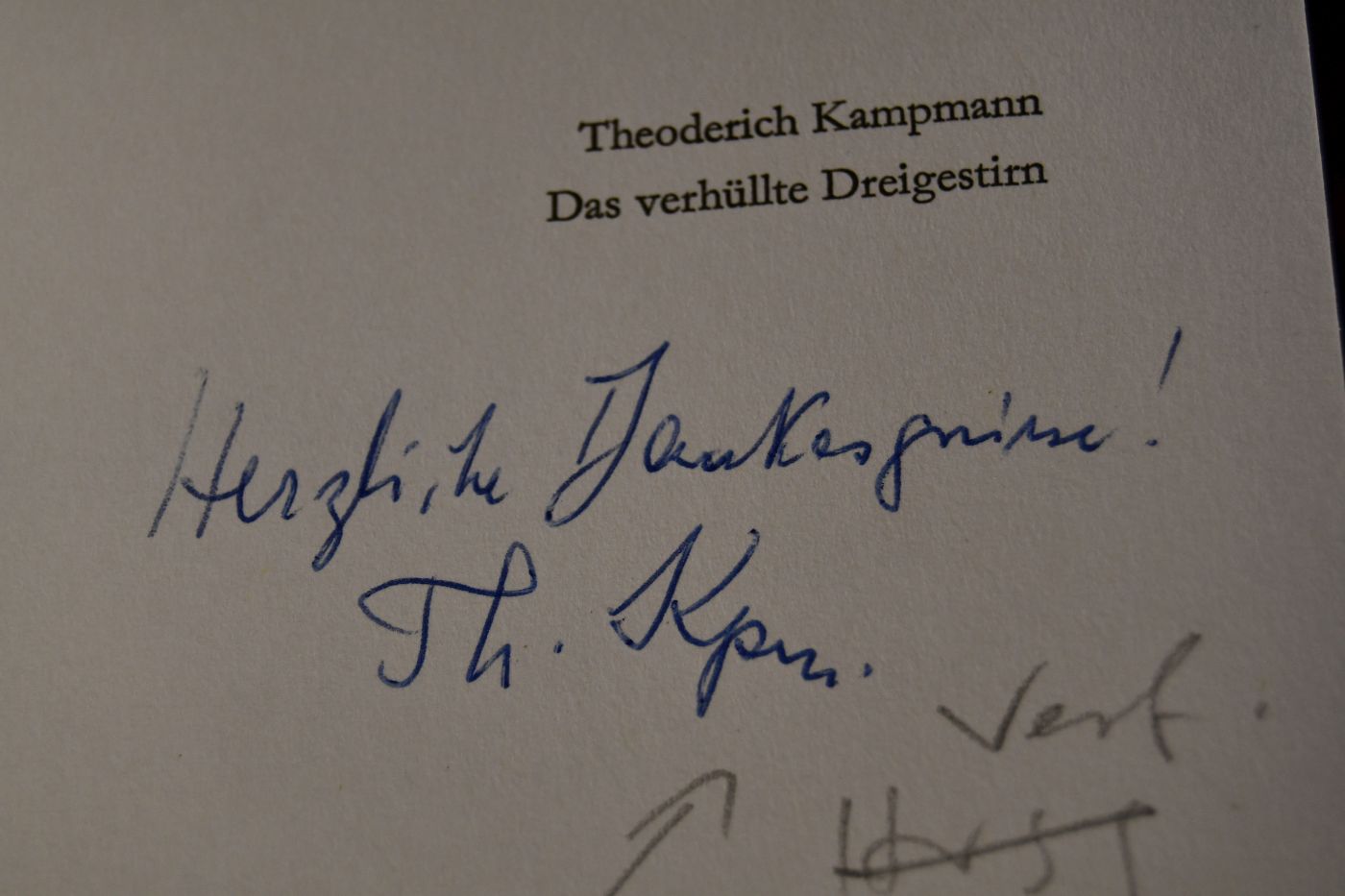 Das verhüllte Dreigestirn. Werner Bergengruen, Gertrud von le Fort [LeFort], Reinhold Schneider.