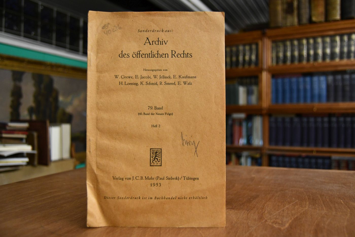 Buchbesprechung Christian-Friedrich Menger, Der Begriff des sozialen Rechtsstaates im Bonner Grundgesetz.