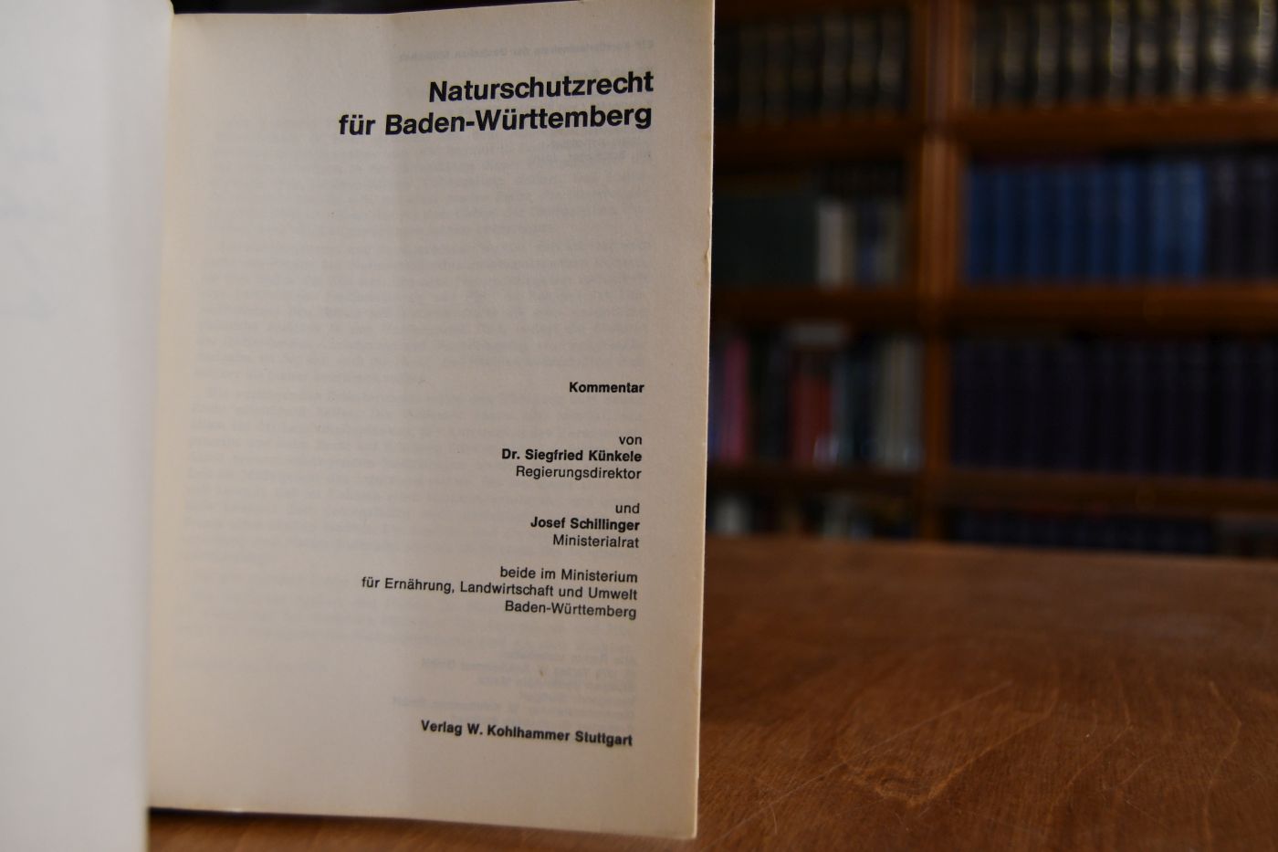 Naturschutzrecht für Baden-Württemberg.
