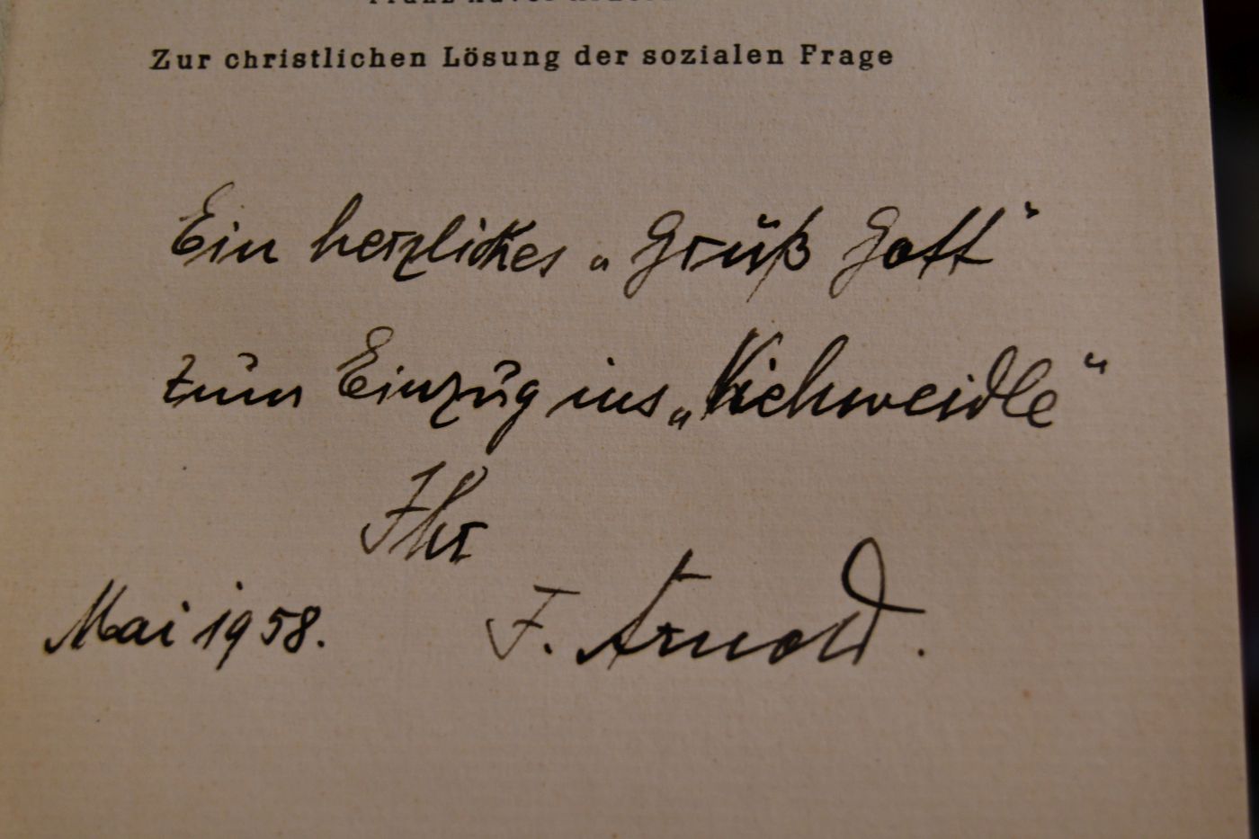 Zur christlichen Lösung der sozialen Frage.
