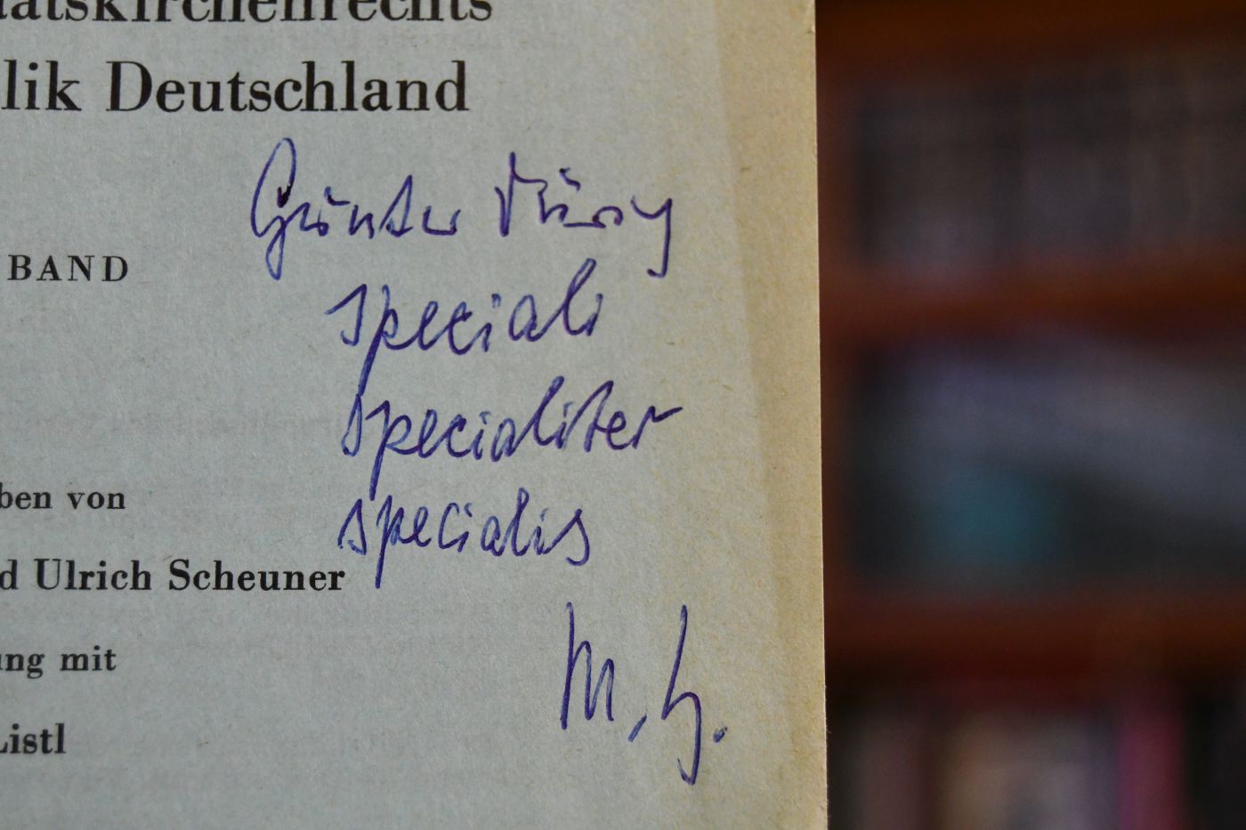 Die religionsrechtliche Parität.