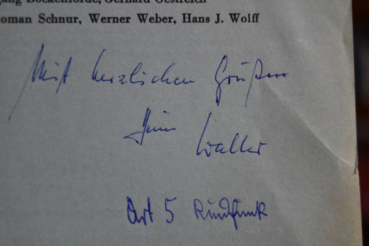 Mitbestimmung im Rundfunk. Bemerkungen zu einer Abhandlung von Hans Peter Ipsen.