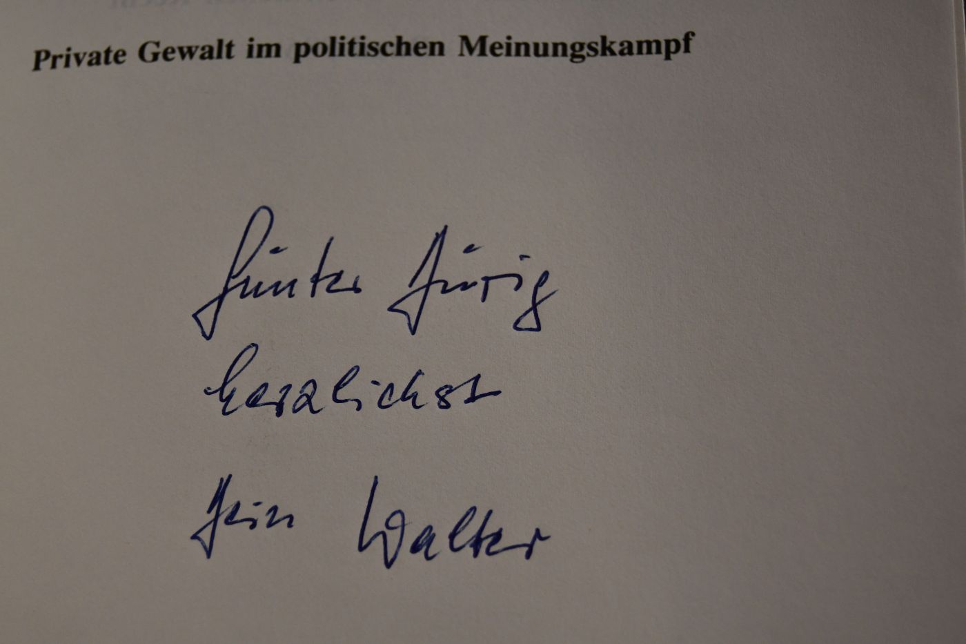 Private Gewalt im politischen Meinungskampf. Zugleich ein Beitrag zur Legitimität des Staates.