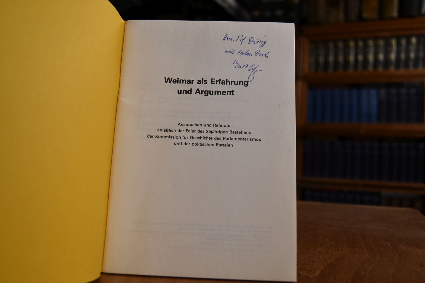 Weimar als Erfahrung und Argument.