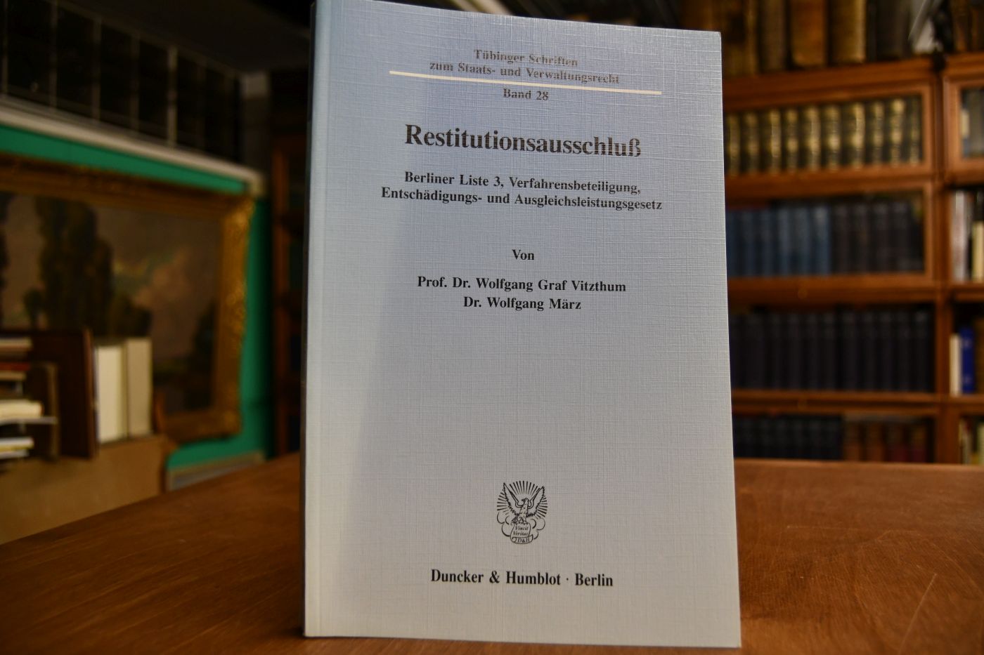 Restitutionsausschluss. Berliner Liste 3, Verfahrensbeteiligung, Entschädigungs- und Ausgleichsleistungsgesetz.