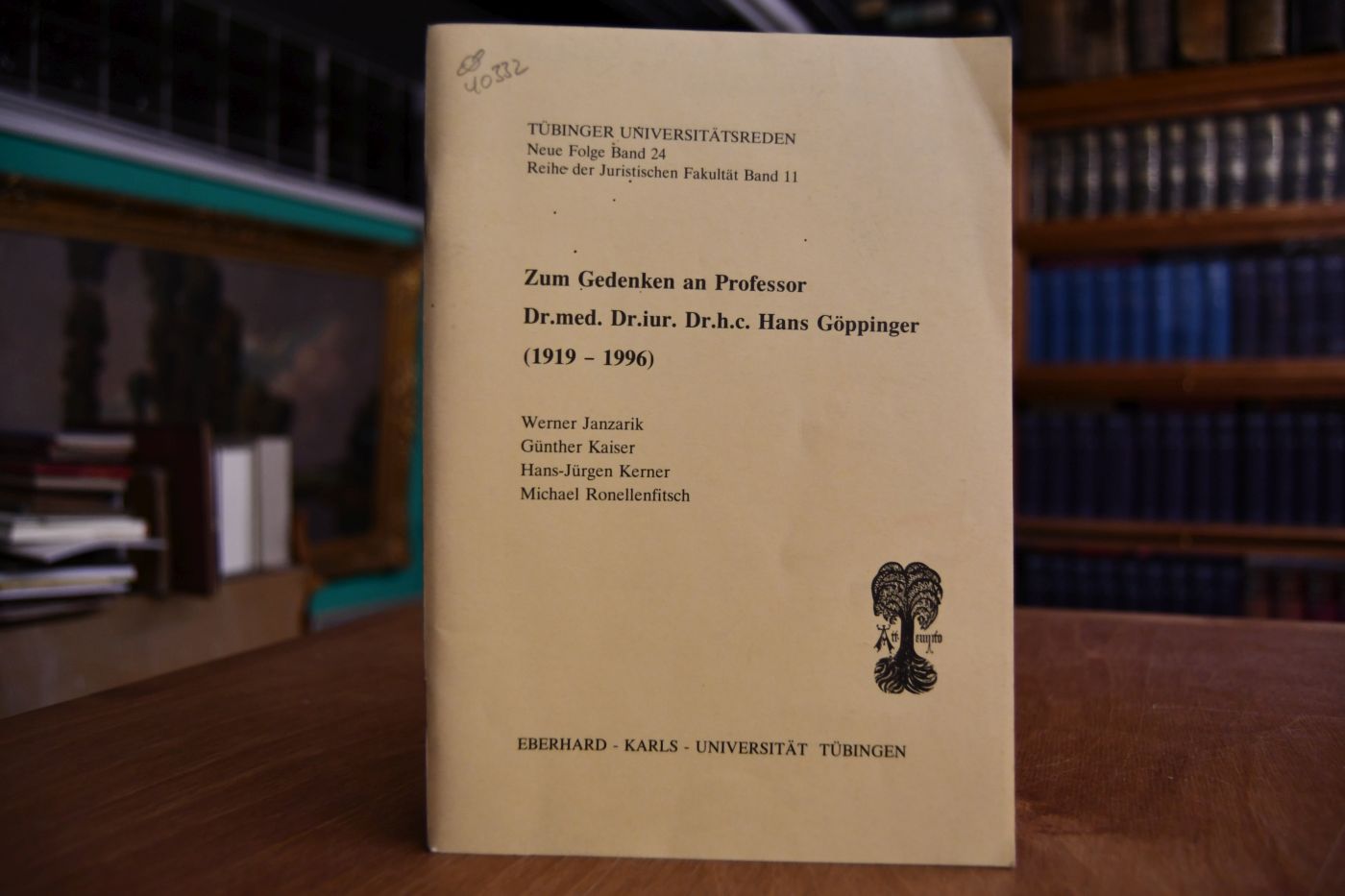 Zum Gedenken an Professor Dr. med. Dr. iur. Dr. h.c. Hans Göppinger (1919-1996).