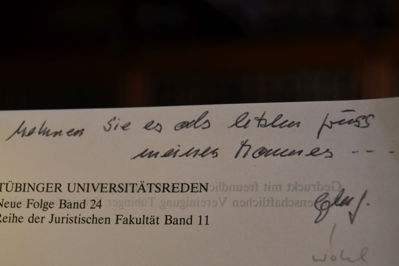 Zum Gedenken an Professor Dr. med. Dr. iur. Dr. h.c. Hans Göppinger (1919-1996).