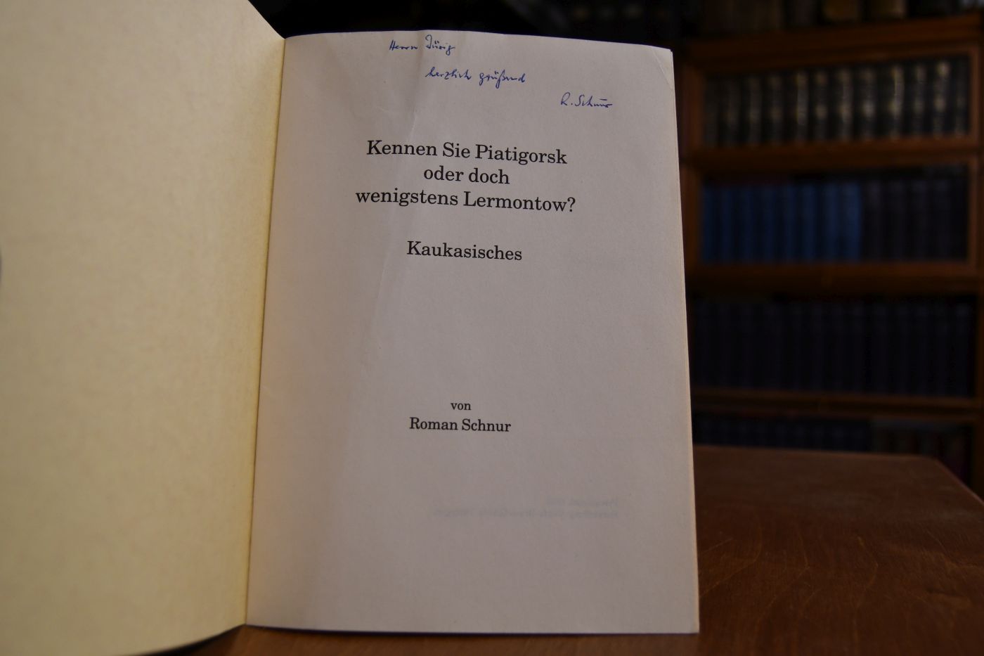 Kennen Sie Piatigorsk oder doch wenigstens Lermontow? Kaukasisches.