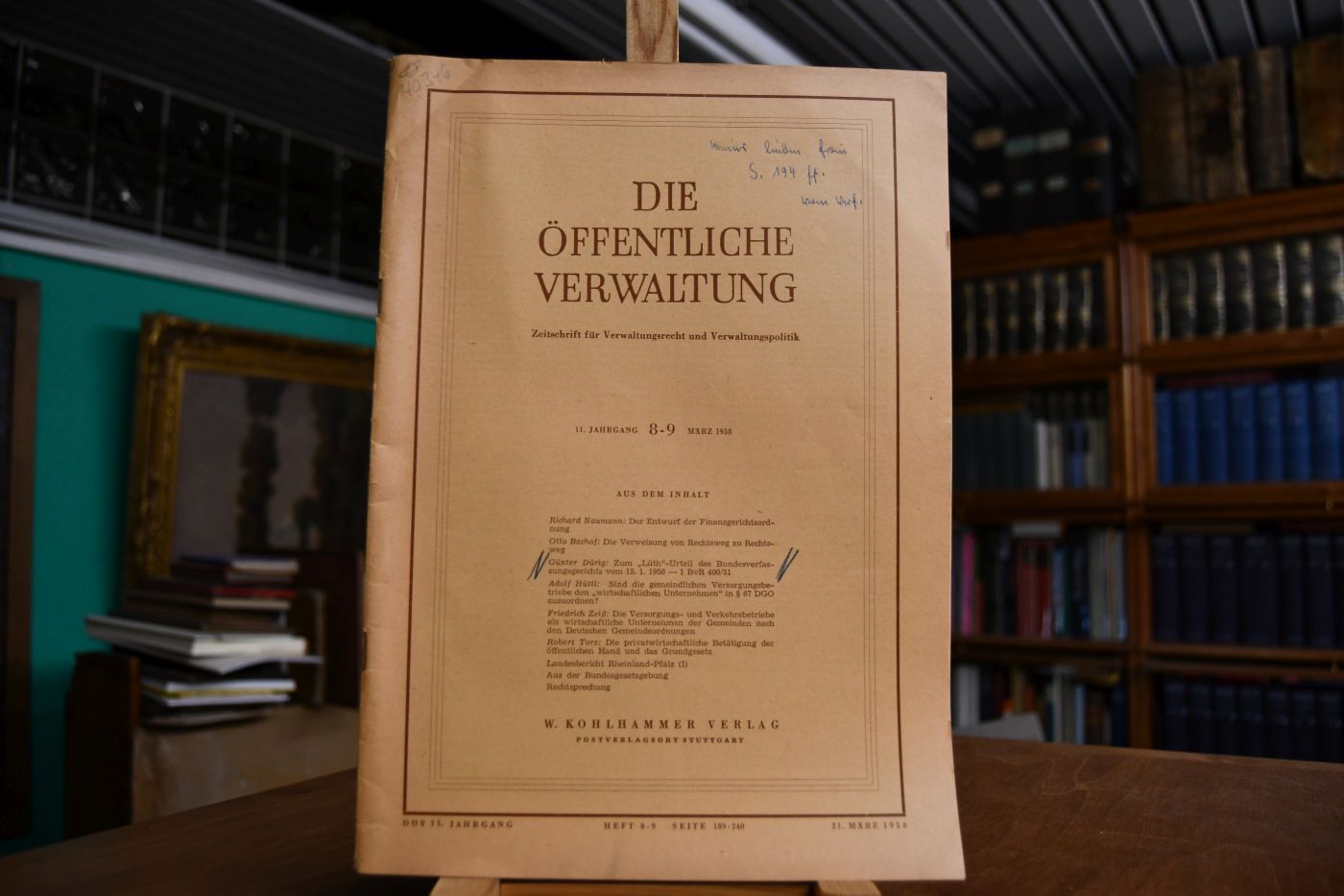Zum "Lüth"-Urteil des Bundesverfassungsgerichts vom 15.1.1958 - 1 BvR 400/51.
