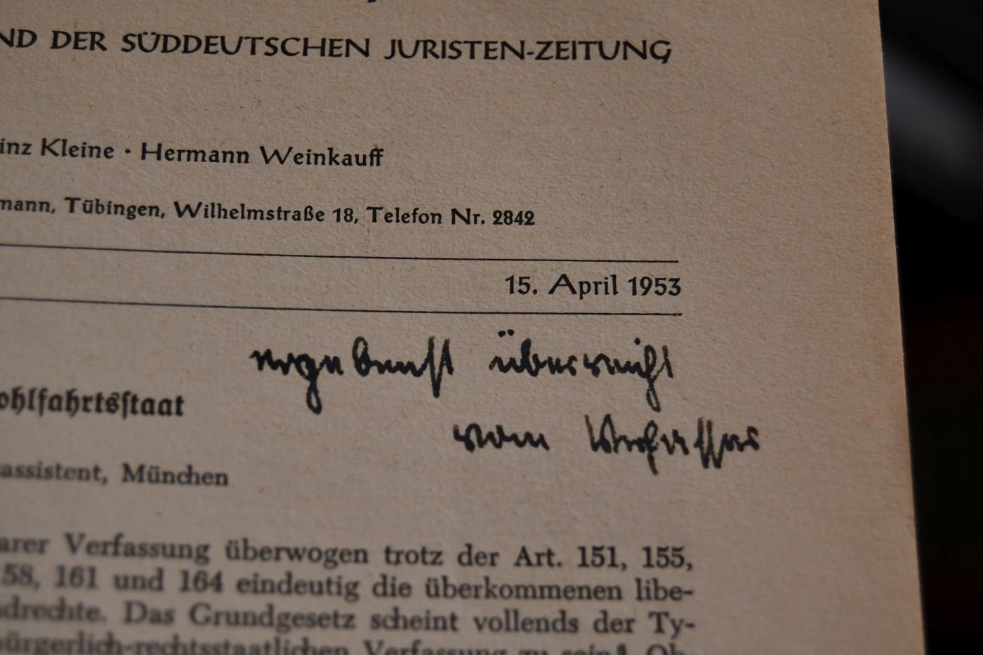 Verfassung und Verwaltung im Wohlfahrtsstaat.