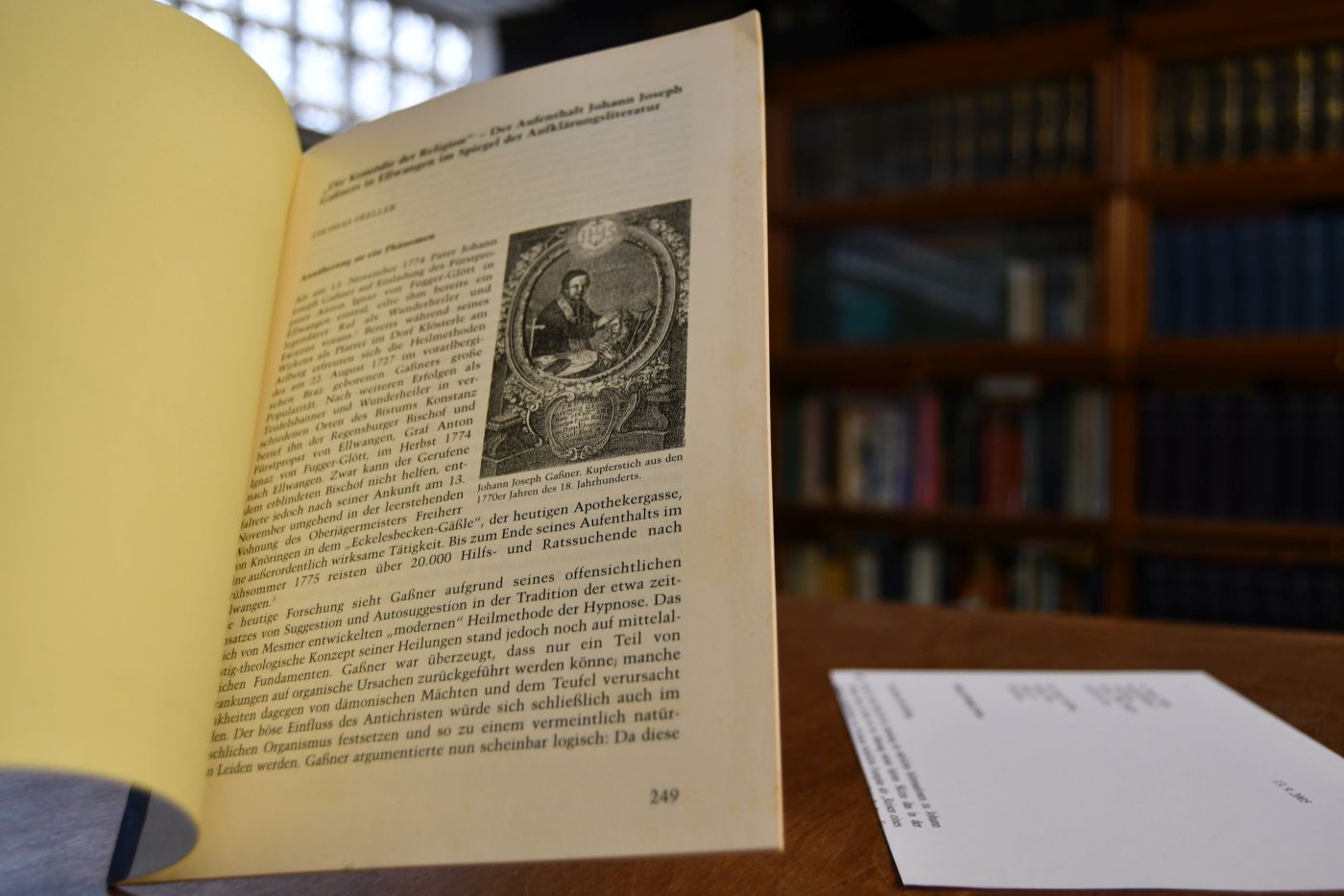 "Die Komödie der Religion" - Der Aufenthalt Johann Joseph Gaßners in Ellwangen im Spiegel der Aufklärungsliteratur.