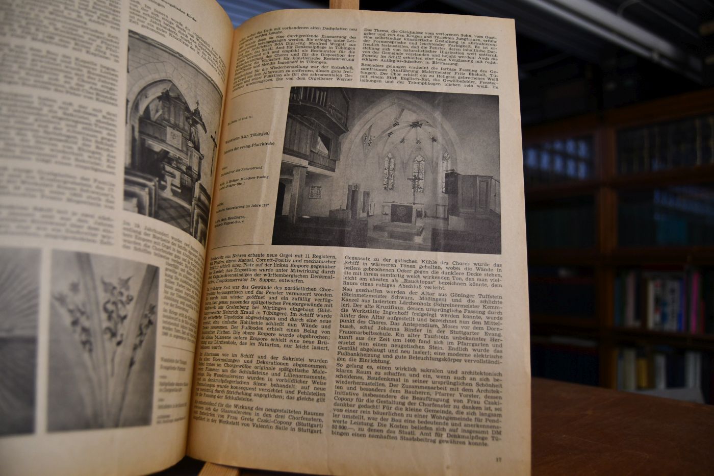 Nachrichtenblatt der Denkmalpflege in Baden-Württemberg. Organ der Staatlichen Ämter für Denkmalpflege. Hrsg. vom Kultusministerium Baden-Württemberg. Jahrgang 1-13 (1958-1970) in Einzelheften. Es fehlen vom Jahrgang 1963 die Hefte 2-4. Mit zahlr. Abb.