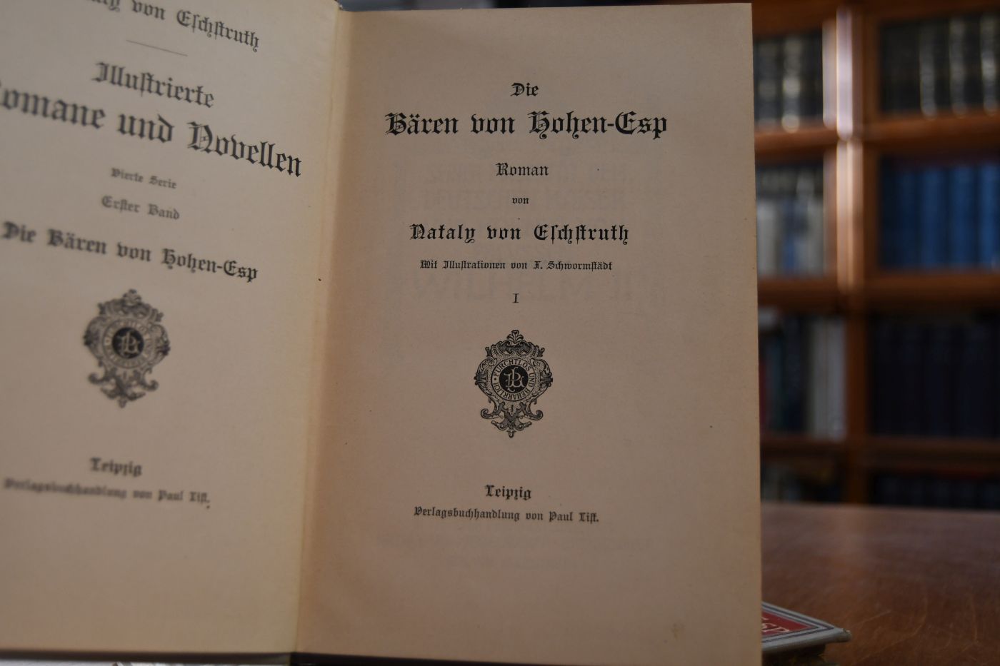 Die Bären von Hohen-Esp. Roman. Mit Illustrationen von F. Schwormstädt. 2 Bde. (komplett).
