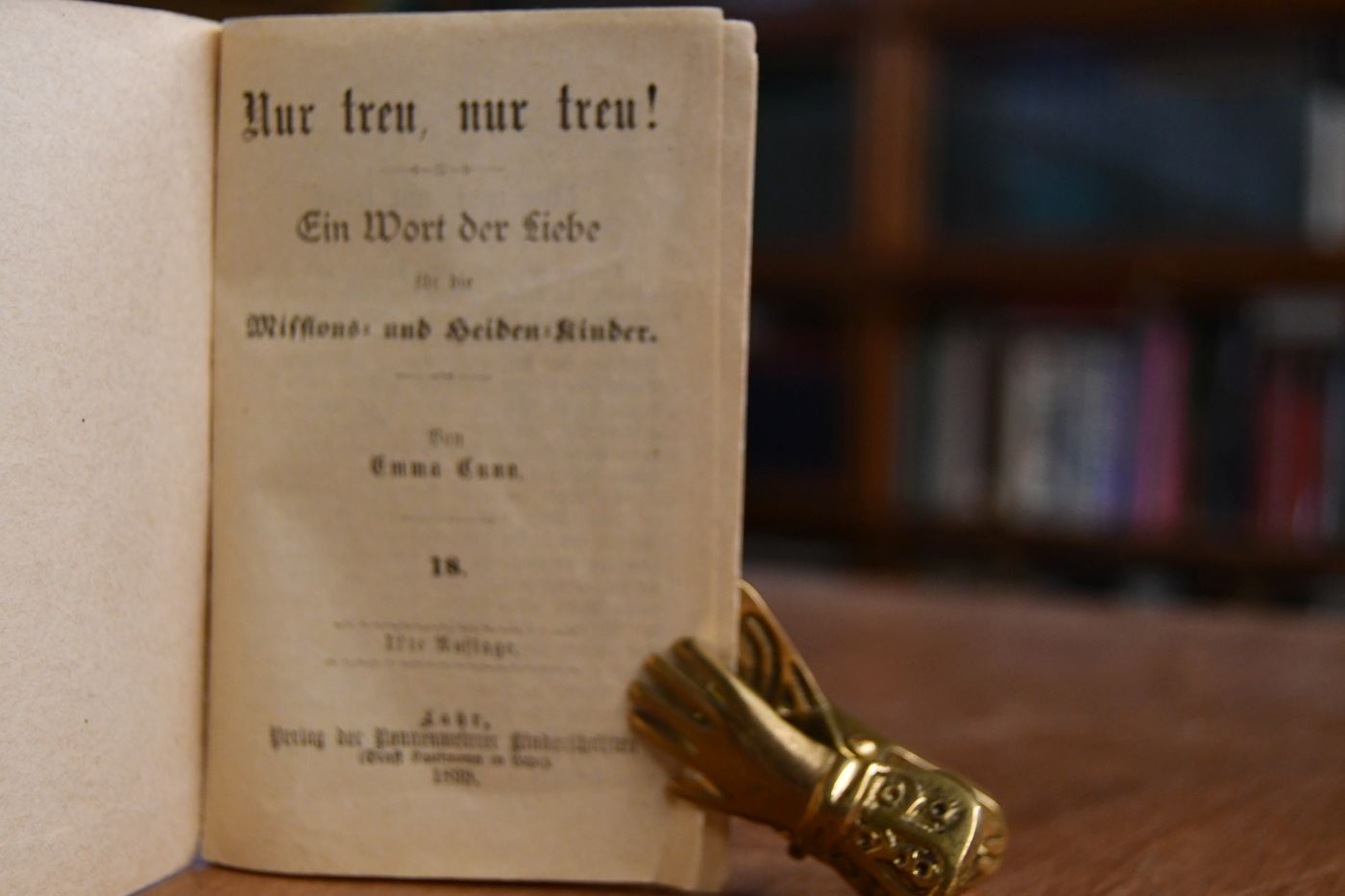 Nur treu, nur treu! Ein Wort der Liebe für die Missions- und Heidenkinder.
