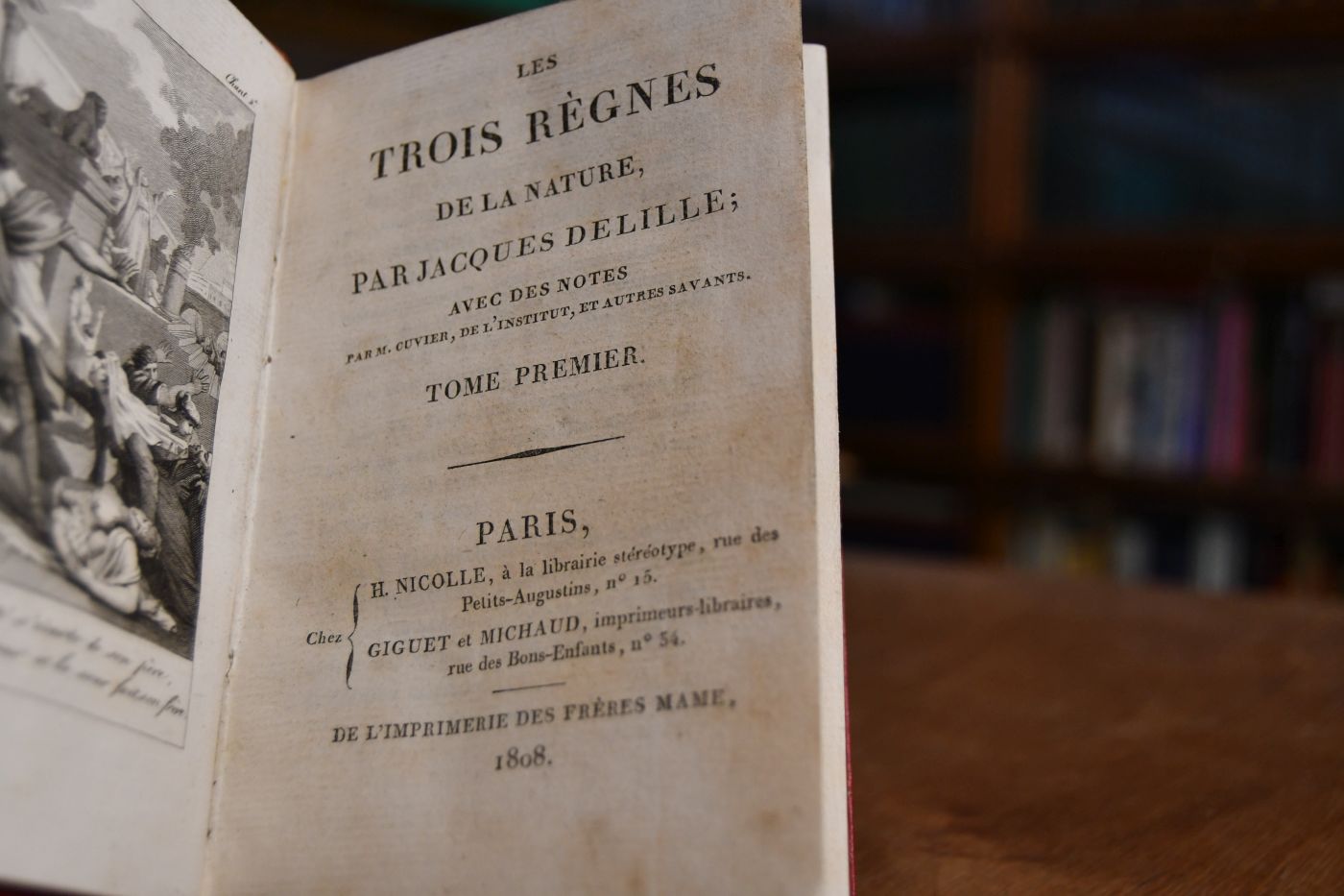 Les Trois Regnes de la Nature. Tome premier (von 2) apart.