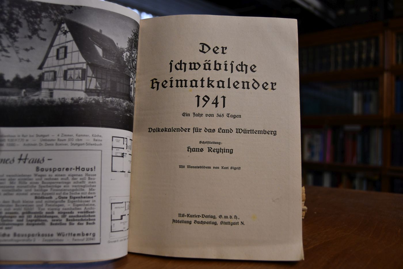 Der schwäbische Heimatkalender 1929, 1930, 1935, 1938-1941.