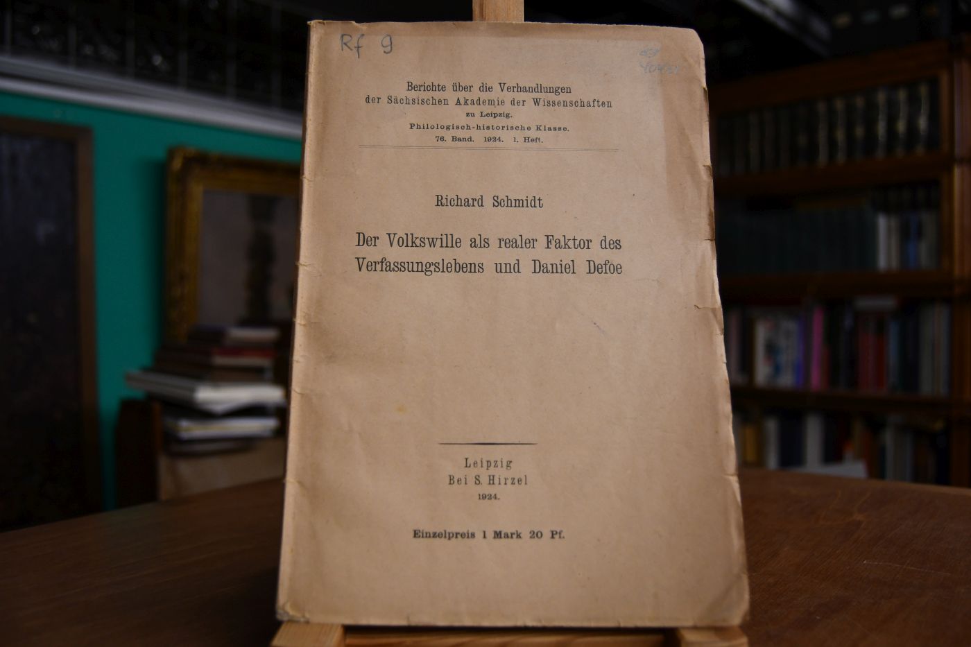 Der Volkswille als realer Faktor des Verfassungslebens und Daniel Defoe.