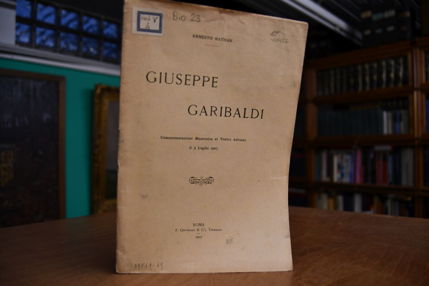 Per il Centenario della Nascita di Giuseppe Garibaldi.