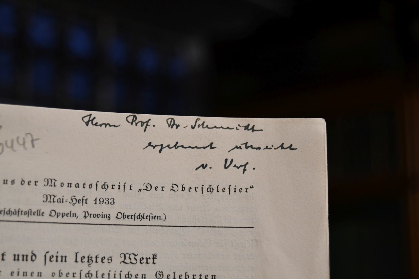 Hubert Schmidt und sein letztes Werk. Ein Nachruf für einen oberschlesischen Gelehrten.