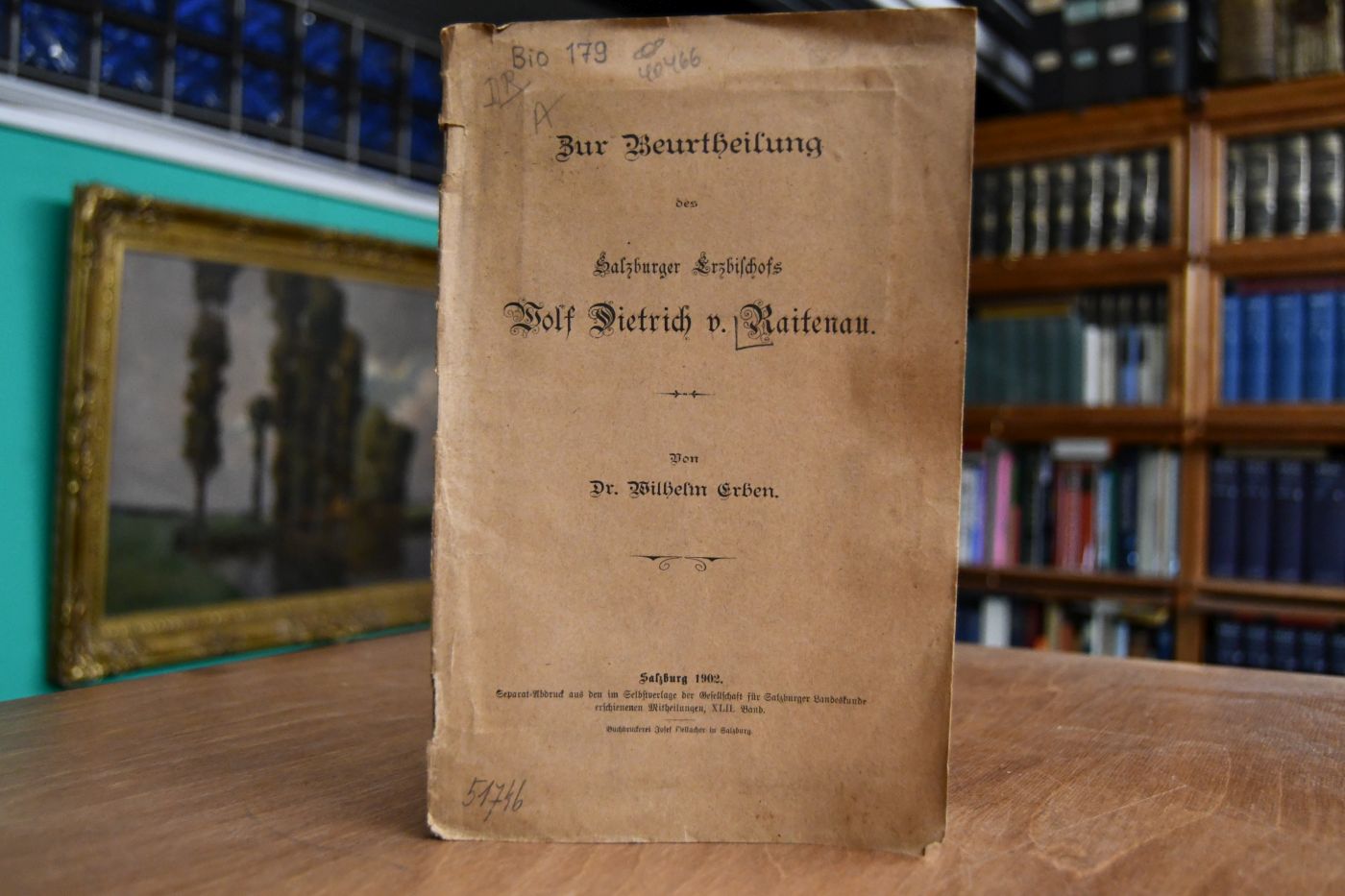 Zur Beurtheilung des Salzburger Erzbischofs Wolf Dietrich v. Raitenau.