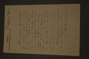 Brief des Kopenhagener Botanikers Carl Hansen O...