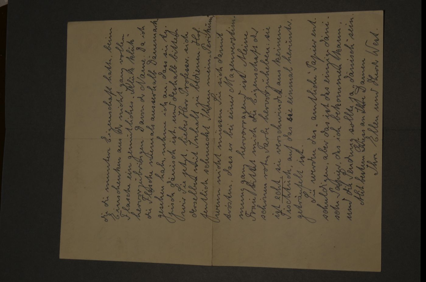 Brief des dänischen Vize-Konsuls an den Danziger Lehrer und Botaniker Konrad Lakowitz vom 24. August 1932.