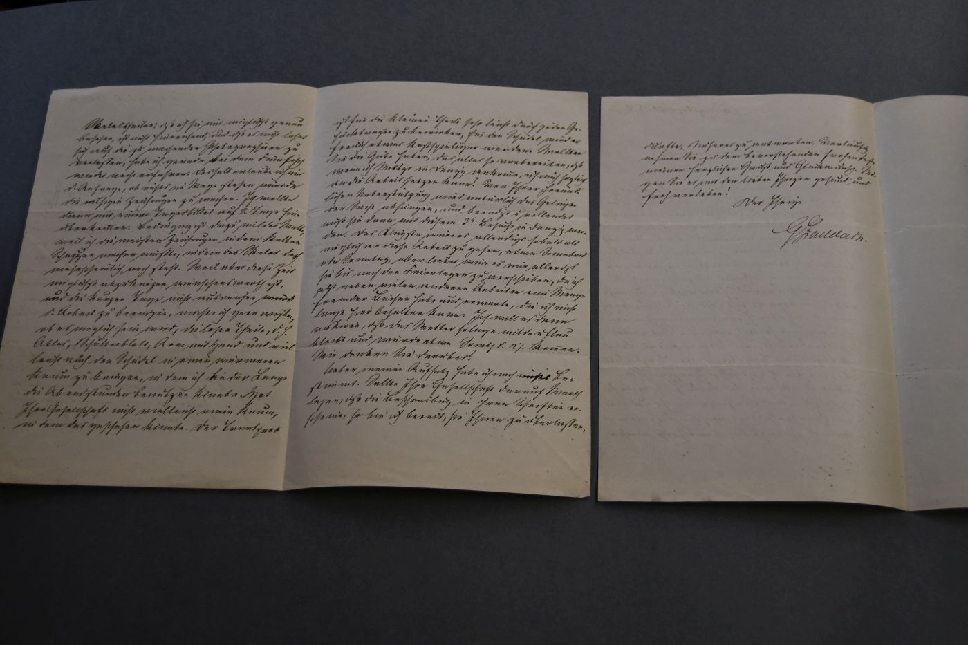 2 handschriftliche Briefe von dem Geologen und Zoologen Ernst Gustav Zaddach (1817-1881) an den an den Danziger Lehrer und Botaniker Konrad Lakowitz(1859-1945) vom 15. und 20. Dezember 1874.