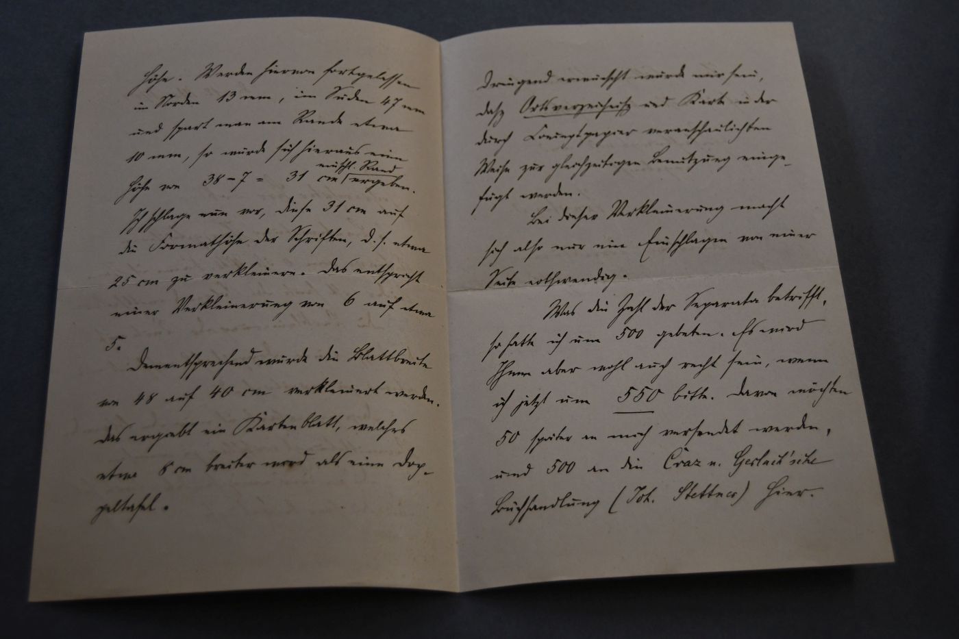 2 handschriftliche Briefe des Freiberger Bergbauwissenschaftlers Emil Treptow (1854-1935) an den Danziger Lehrer und Botaniker Konrad Lakowitz(1859-1945) vom 18. April und 12. Mai 1901.
