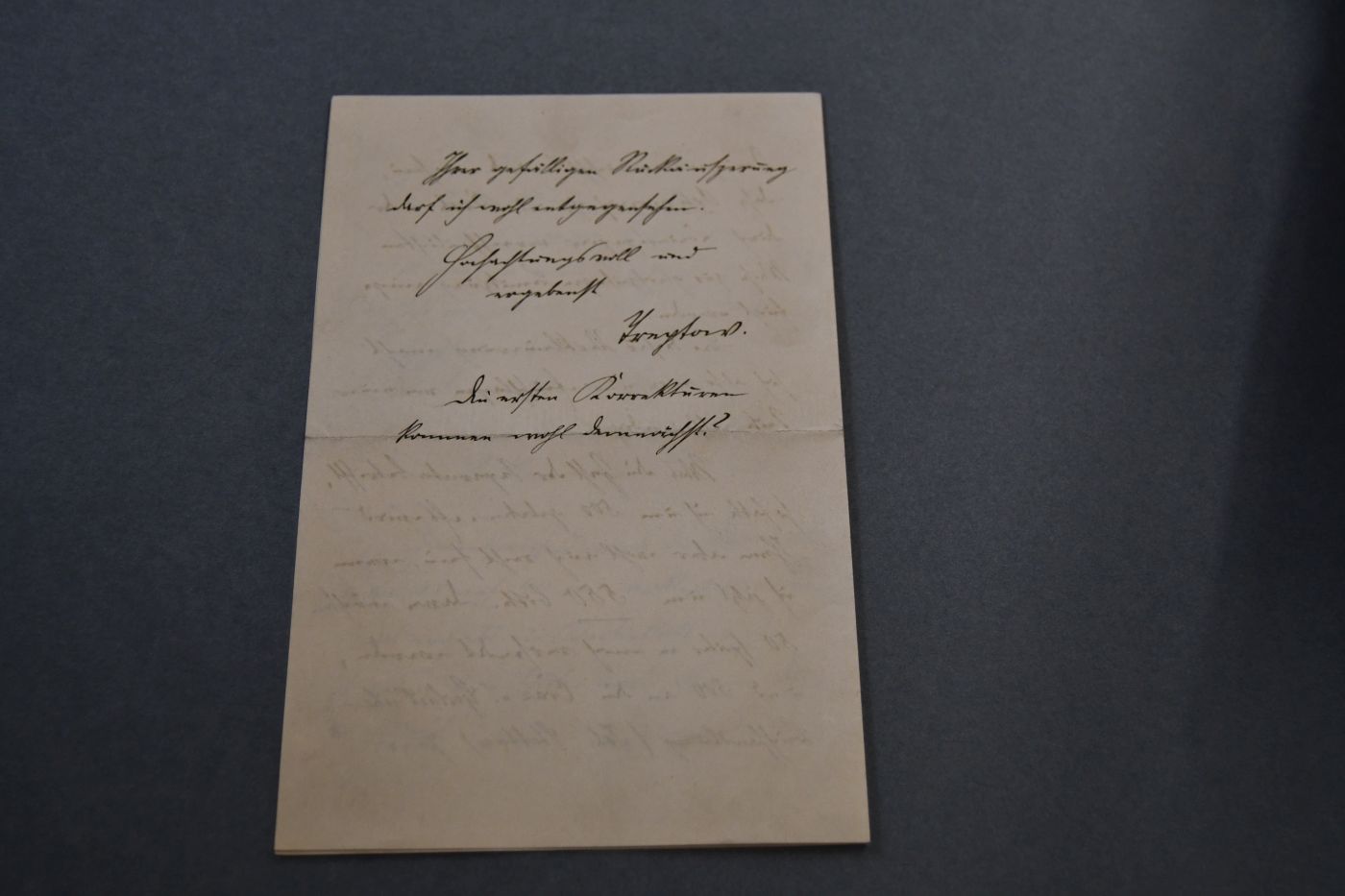 2 handschriftliche Briefe des Freiberger Bergbauwissenschaftlers Emil Treptow (1854-1935) an den Danziger Lehrer und Botaniker Konrad Lakowitz(1859-1945) vom 18. April und 12. Mai 1901.