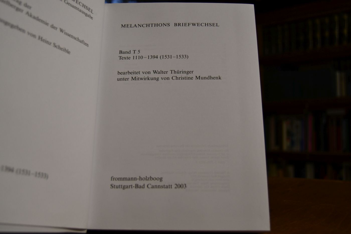 Melanchthons Briefwechsel. Band T 5 Texte 1110-1394 (1531-1533).