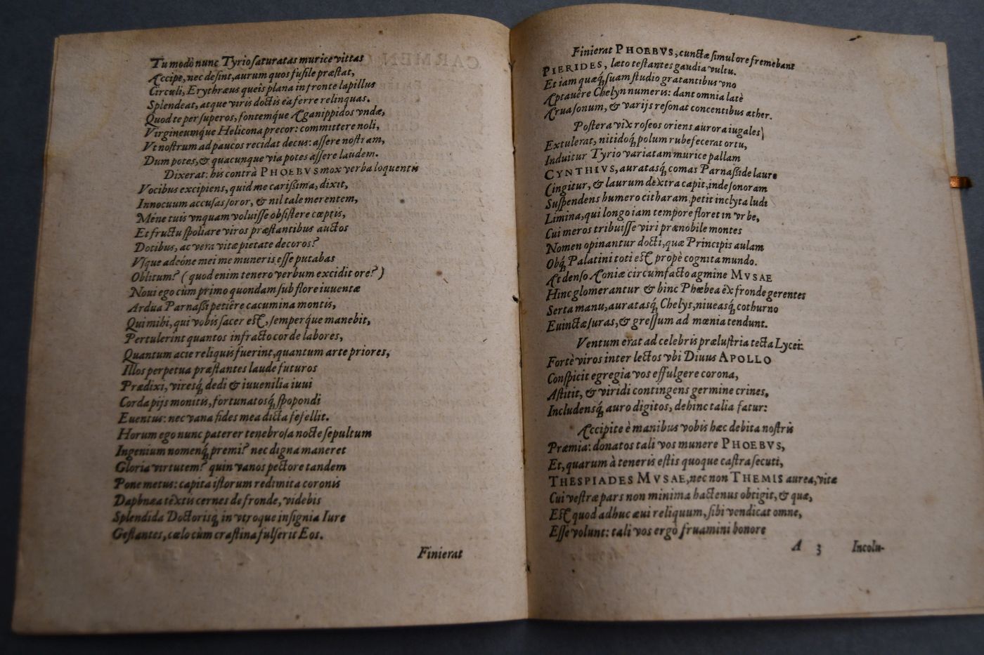 Carmen Gratulatorium, IN HONOREM ORNATISSIMORVM AC DOCTISSIMORUM VIRORVM, COLLEgarum ... Domini M. GEORGII CLEMINII, VVerdani ad Danubium, Oratoriae Facultatis in inclyta Heydelbergensi Academia professoris ordinarij, &c. M. GEORGII LVDOVICI FROELICH, Laugingani, &c M. IOANNIS VVERNLIN Studtgardiani, IOANNIS FEYERABENT, Heylpronnensis, cùm ipsis in inclyta & vetusta Academia Heydelbergensi vnà cum octo alijs ... gradus & insignia Doctoris in vtróque Iure conferrentur, 17. Decembris die, Anno 1584. DECANO ... VALENTINO FORSTERO I.V.D. ... SCRIPTVM A LVDOVICO, CASIMIRO, HARTmanno Neolithano, Fr.