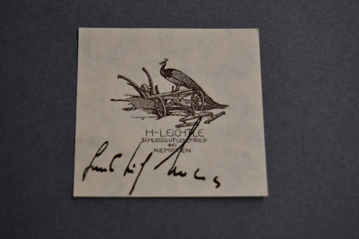 Maschinenschriftlicher Brief des Schriftstellers und Georg-Büchner-Preisträgers Hans Erich Nossack (1901-1977) an Hanna Leichtle auf dem Schlossgut Lenzfried bei Kempten vom 26. Mai 1966.