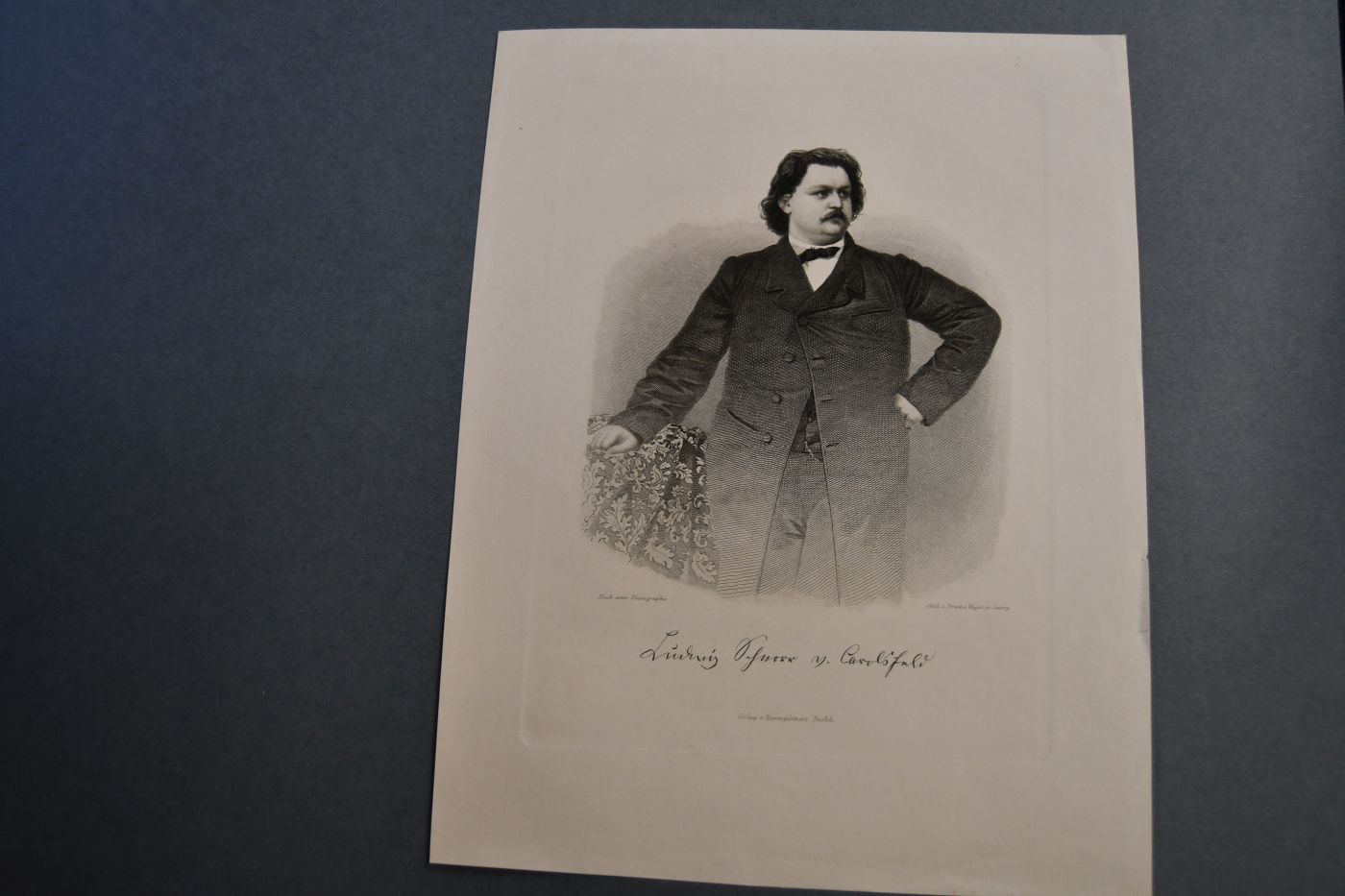 1 1/2seitiger Brief des Tenors, Sohn des Malers Julius Schnorr, früh verstorbener Wagner-Sänger, des ersten "Tristan" Ludwig Schnorr von Carolsfeld (1836-1865) an einen unbenannten Herrn vom 24. Januar 1864.