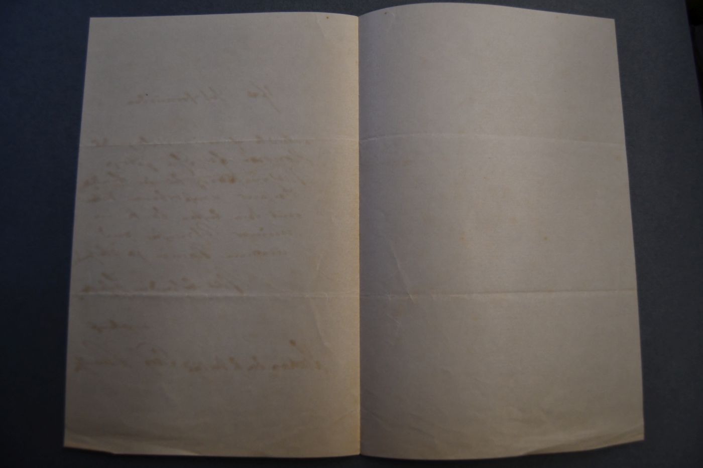 Einseitiger handschriftlicher Brief des Bonner Augenheilkudler Edwin Theodor Saemisch (1833 - 1909) an den Pfarrer und Genealogen Georg Schmidt (1838 - 1920) vom 8. Mai 1875.