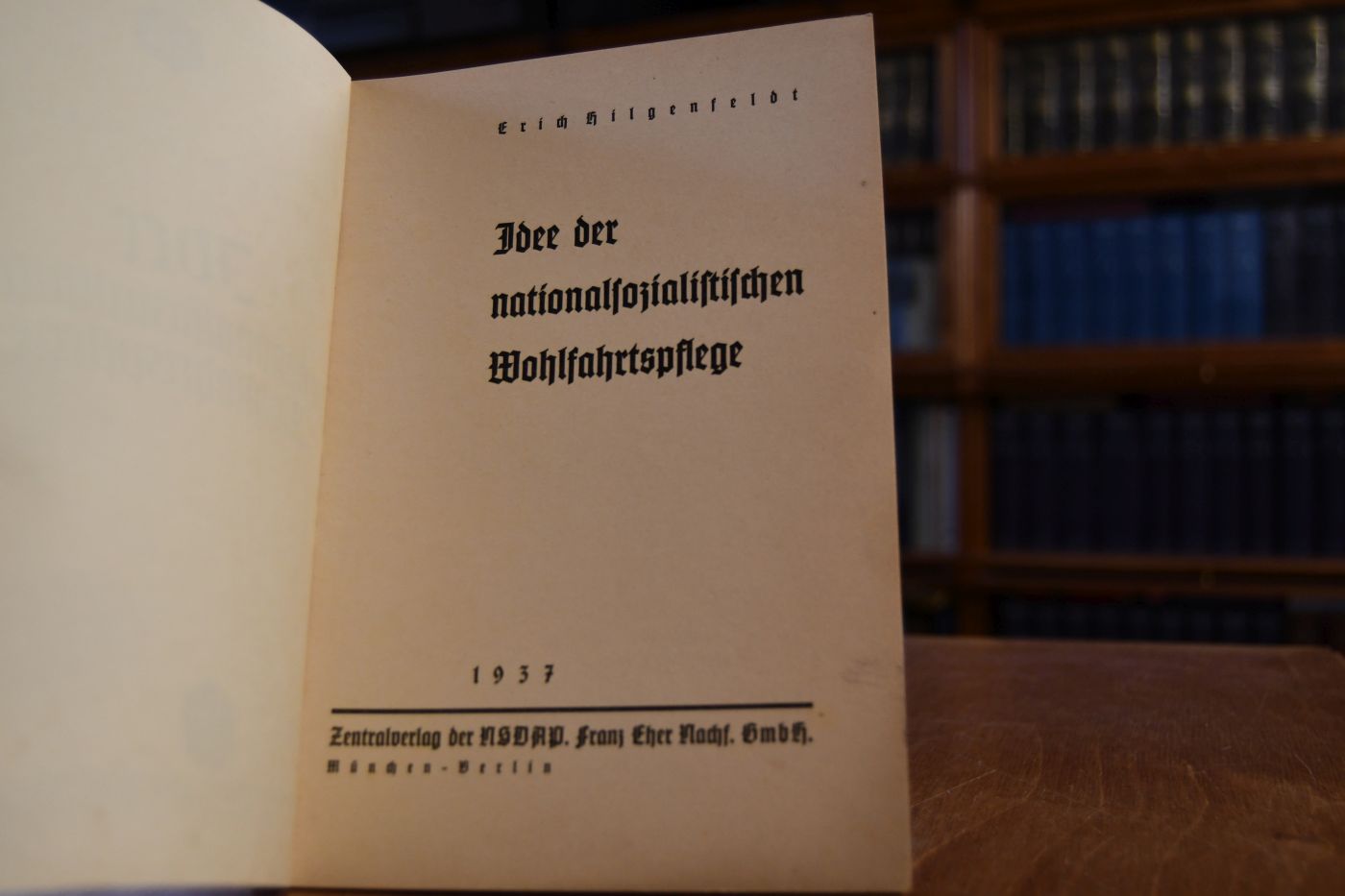 Idee der nationalsozialistischen Wohlfahrtspflege.